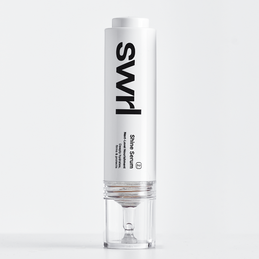 SWRL Shine Serum drėkinamasis veido serumas su sraigių mucinu, 15 ml – produkto pakuotė
