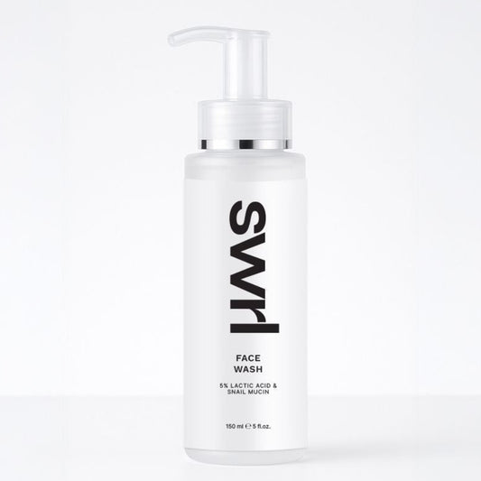 SWRL Gentle Face Wash veido prausiklis su 5 % pieno rūgštimi, 150 ml – produkto pakuotė