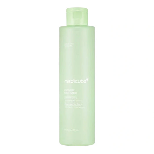 Medicube Exosome Cica Toner 210 ml – žalias veido toniko buteliukas